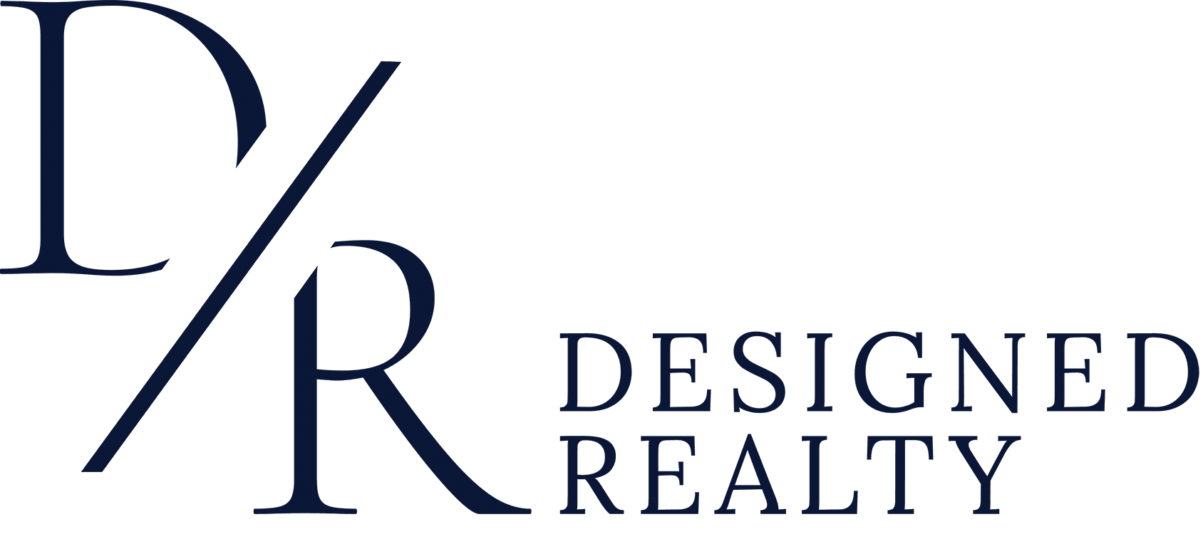 Designed Realty, left, navy